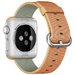 Curea iUni compatibila cu Apple Watch 1/2/3/4/5/6/7, 38mm, Nylon, Woven Strap, Gold/Red