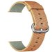 Curea iUni compatibila cu Apple Watch 1/2/3/4/5/6/7, 42mm, Nylon, Woven Strap, Gold/Red